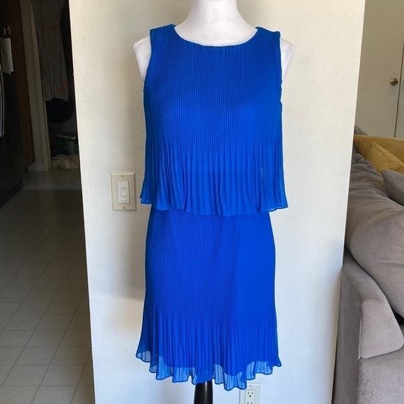 NWT Muse Accordion Pleated Mini Dress Size 2 - Picture 1 of 6